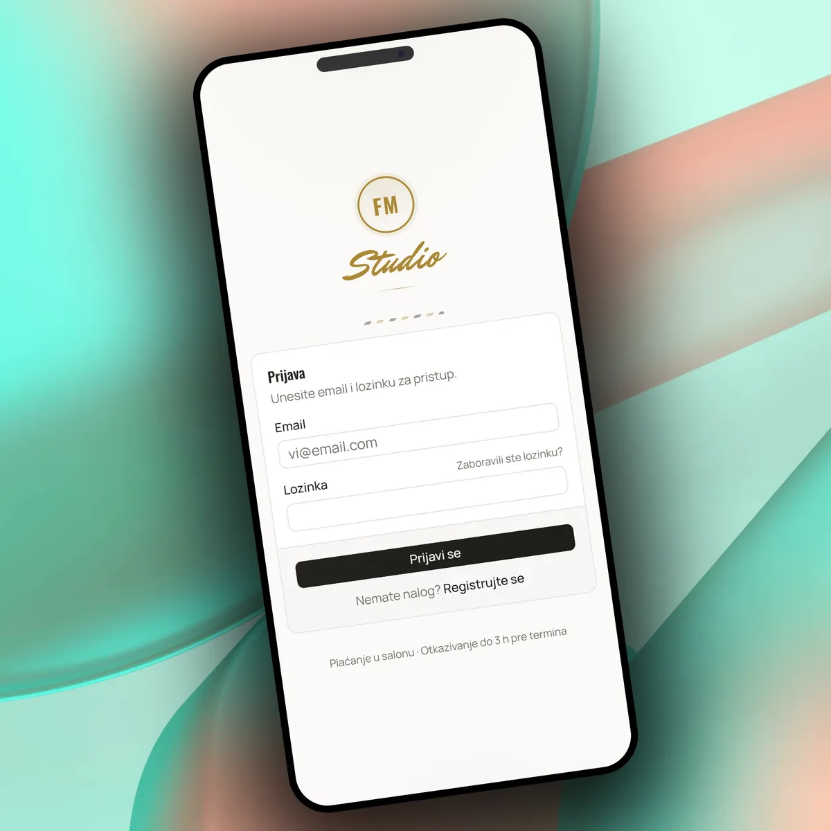 FM Studio, Booking App