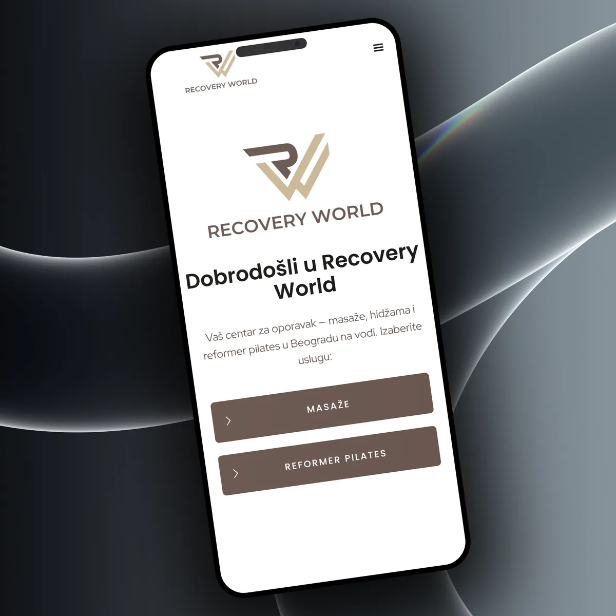 Recovery World, Booking & Wellness