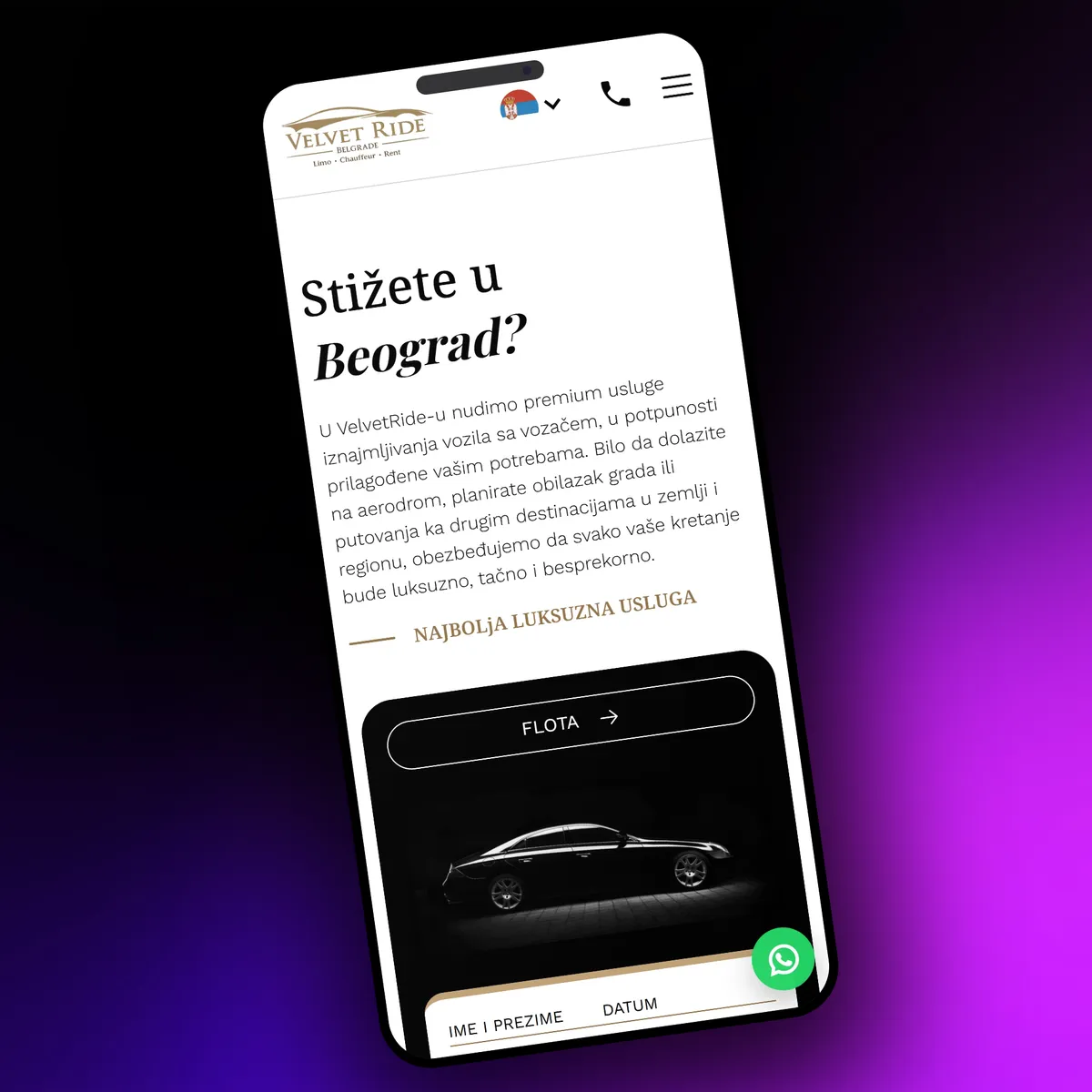 Velvet Ride, Multilingual Site